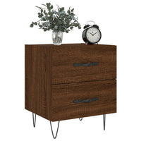 Thumbnail for Nachttische 2Stk. Braun Eichen-Optik 40x35x47,5cm Holzwerkstoff