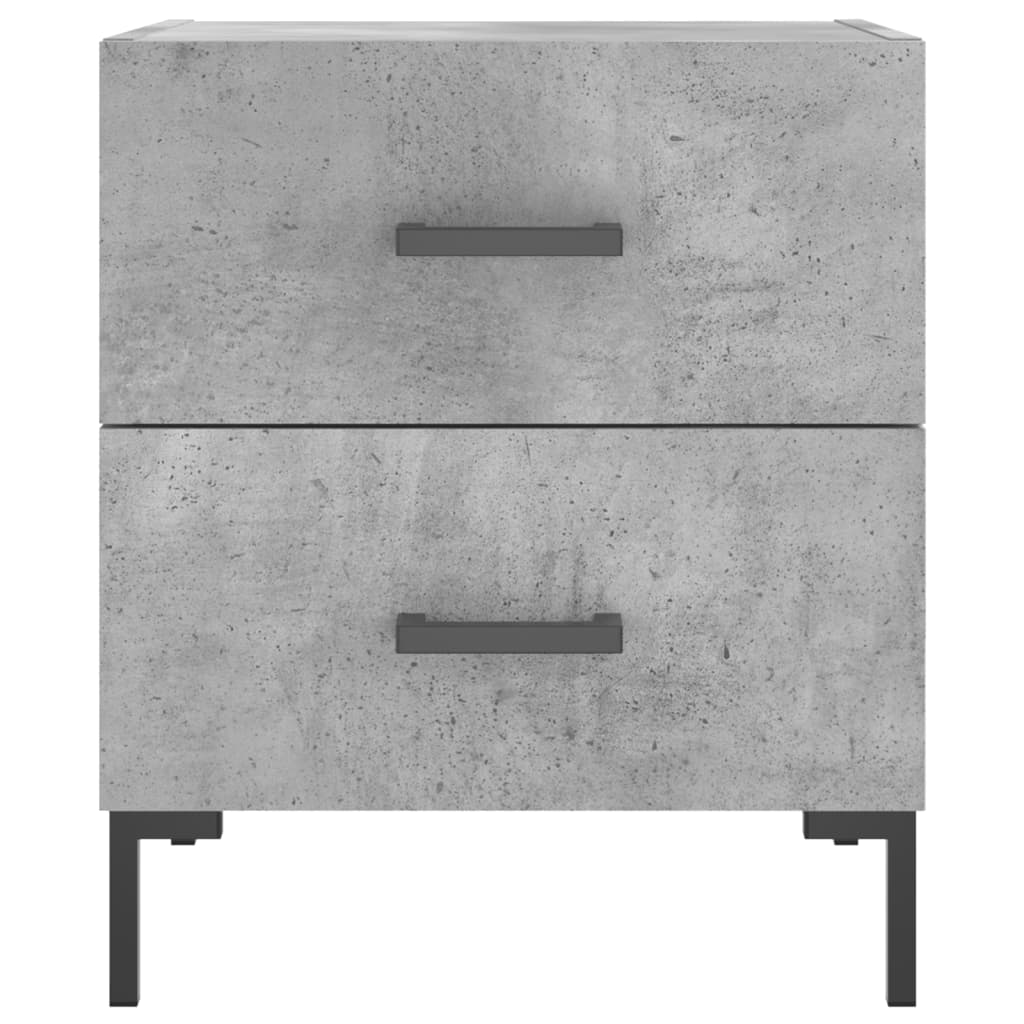 Nachttisch Betongrau 40x35x47,5 cm Holzwerkstoff