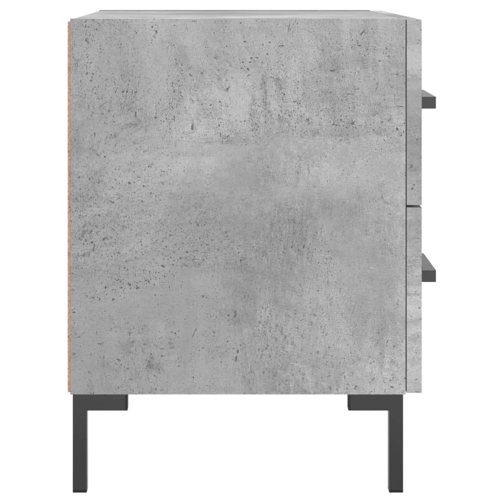 Nachttisch Betongrau 40x35x47,5 cm Holzwerkstoff
