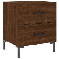 Thumbnail for Nachttische 2Stk. Braun Eichen-Optik 40x35x47,5cm Holzwerkstoff