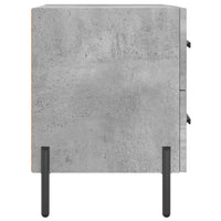 Thumbnail for Nachttische 2 Stk. Betongrau 40x35x47,5 cm Holzwerkstoff