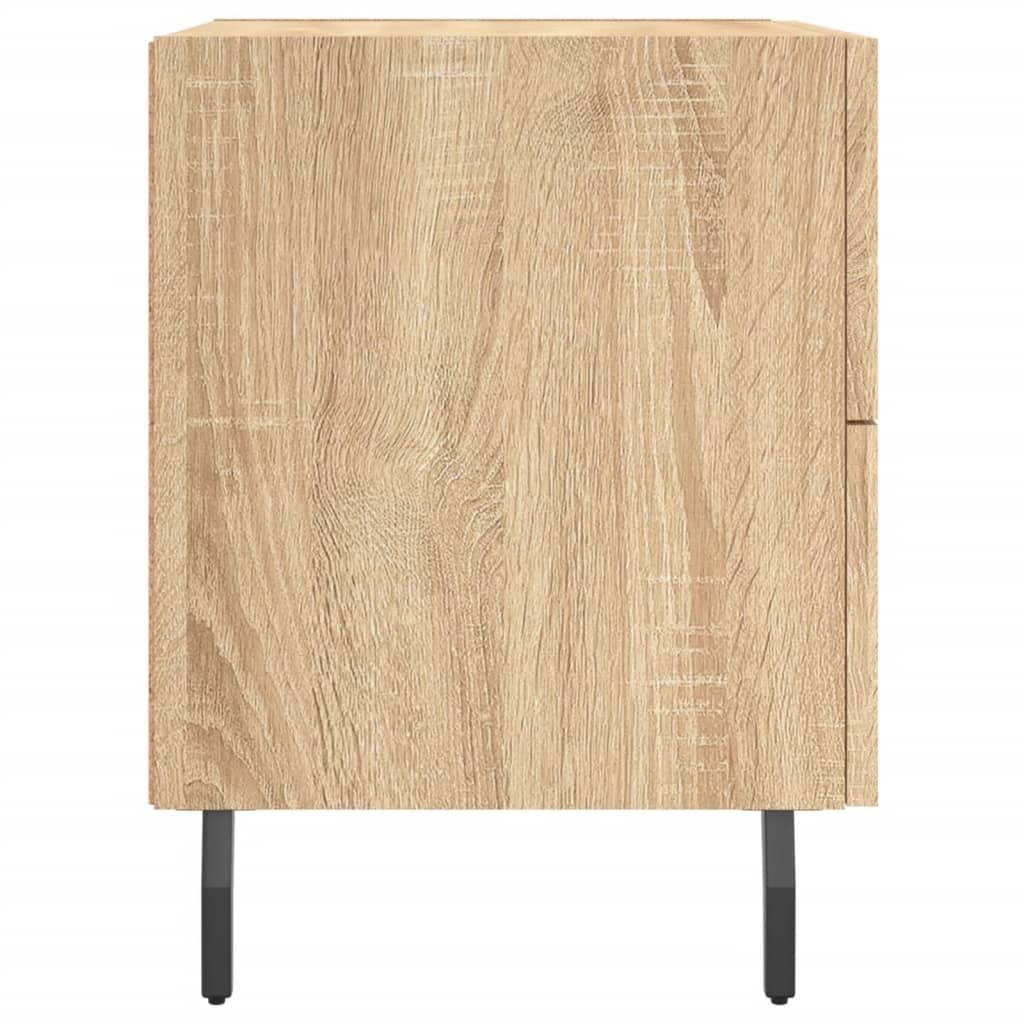 Nachttische 2 Stk. Sonoma-Eiche 40x35x47,5 cm Holzwerkstoff