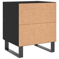 Thumbnail for Nachttische 2 Stk. Schwarz 40x35x47,5 cm Holzwerkstoff