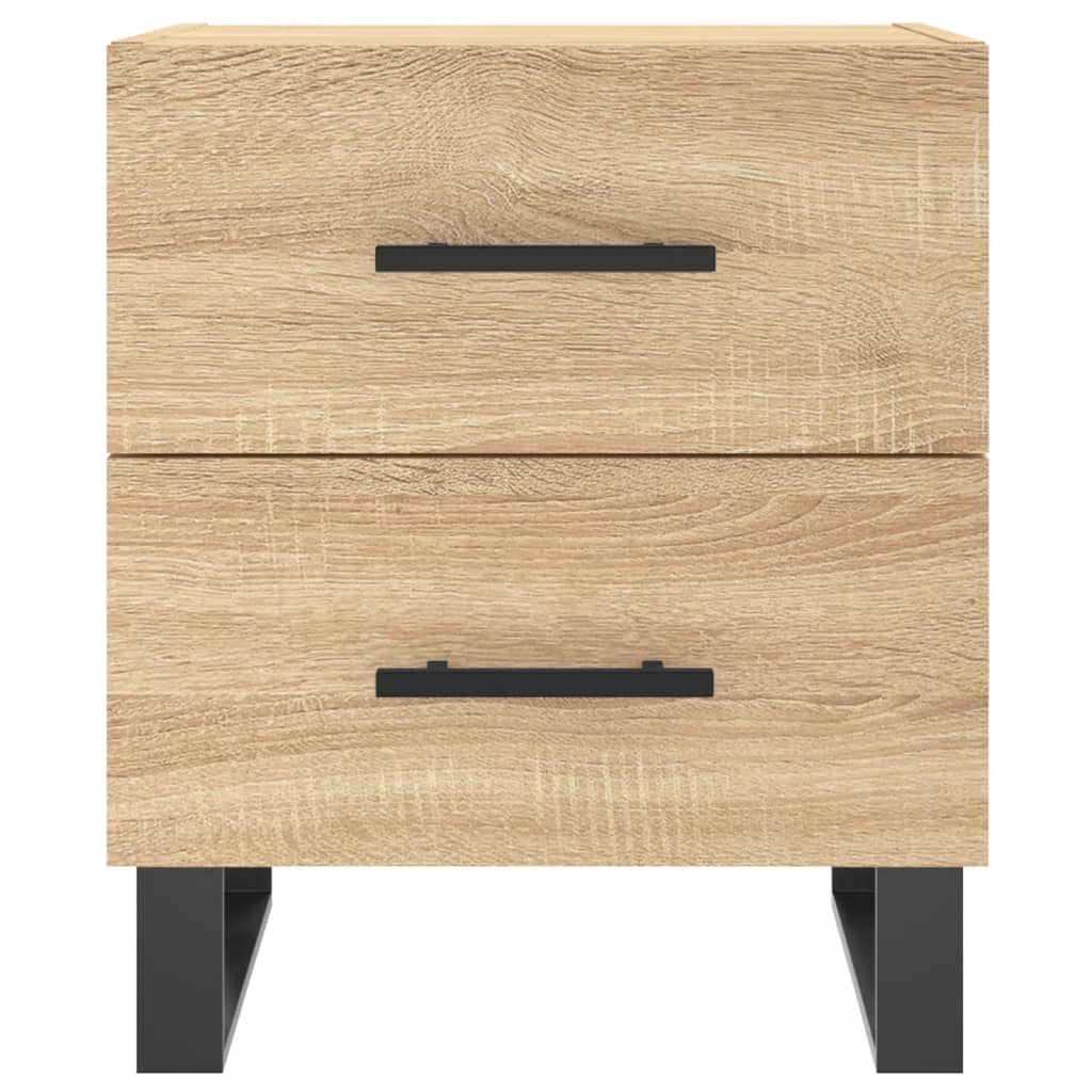 Nachttische 2 Stk. Sonoma-Eiche 40x35x47,5 cm Holzwerkstoff