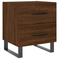 Thumbnail for Nachttische 2Stk. Braun Eichen-Optik 40x35x47,5cm Holzwerkstoff