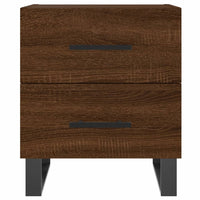 Thumbnail for Nachttische 2Stk. Braun Eichen-Optik 40x35x47,5cm Holzwerkstoff