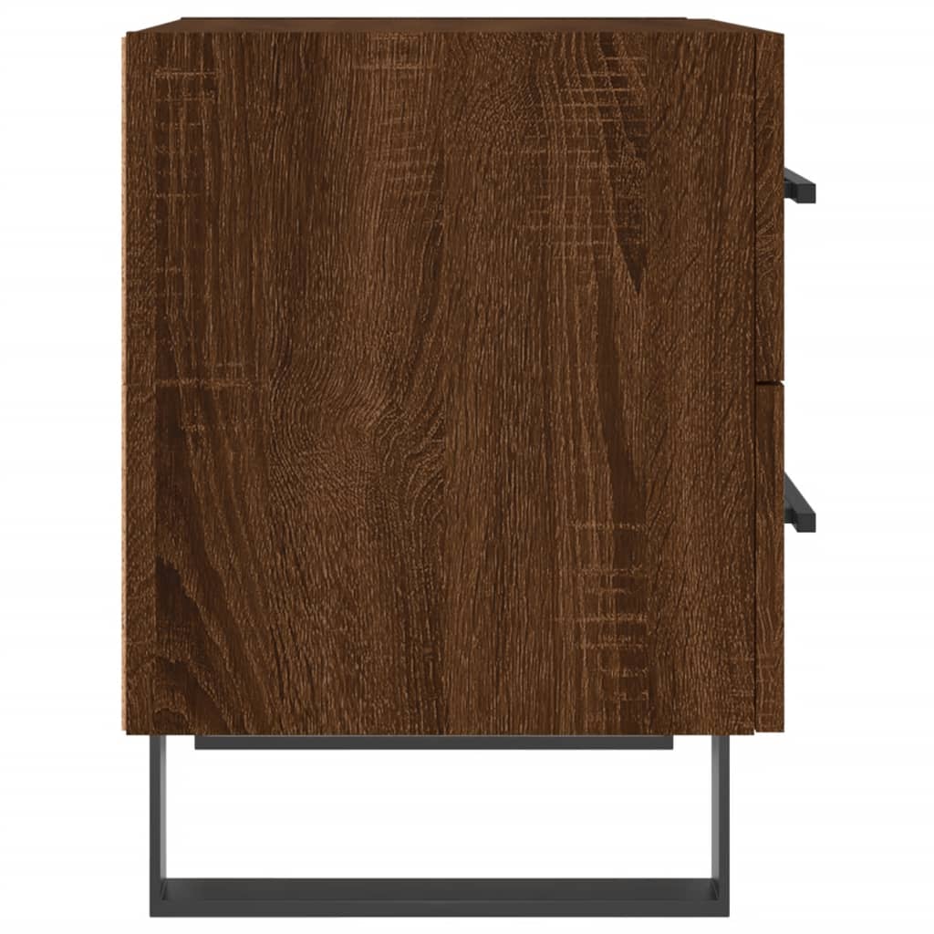 Nachttische 2Stk. Braun Eichen-Optik 40x35x47,5cm Holzwerkstoff