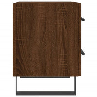 Thumbnail for Nachttische 2Stk. Braun Eichen-Optik 40x35x47,5cm Holzwerkstoff