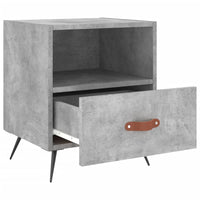 Thumbnail for Nachttisch Betongrau 40x35x47,5 cm Holzwerkstoff