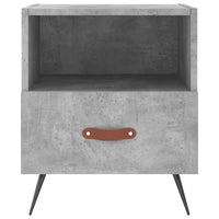 Thumbnail for Nachttisch Betongrau 40x35x47,5 cm Holzwerkstoff