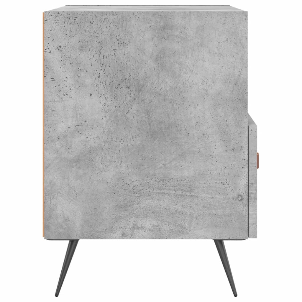 Nachttisch Betongrau 40x35x47,5 cm Holzwerkstoff