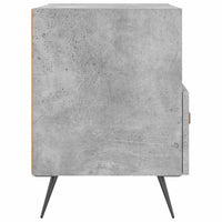 Thumbnail for Nachttisch Betongrau 40x35x47,5 cm Holzwerkstoff