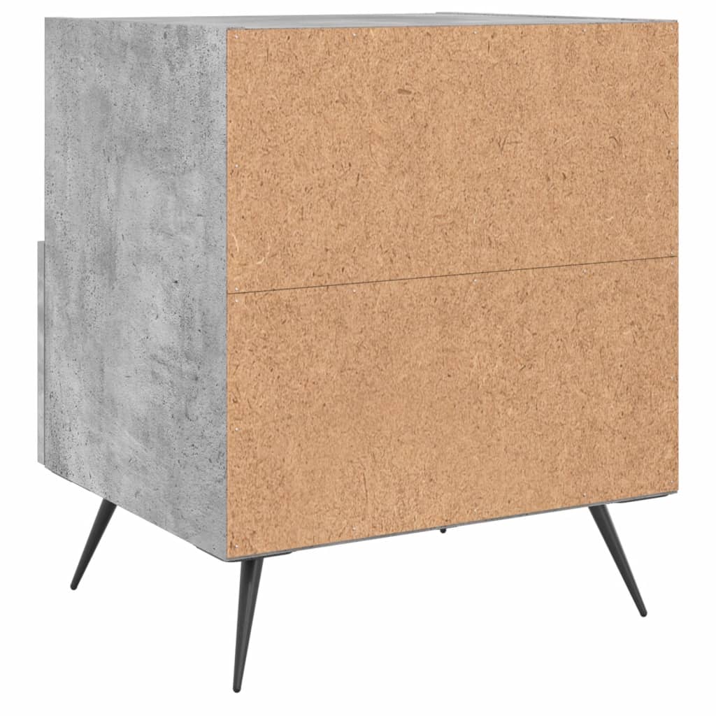 Nachttisch Betongrau 40x35x47,5 cm Holzwerkstoff