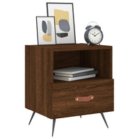 Thumbnail for Nachttische 2Stk. Braun Eichen-Optik 40x35x47,5cm Holzwerkstoff