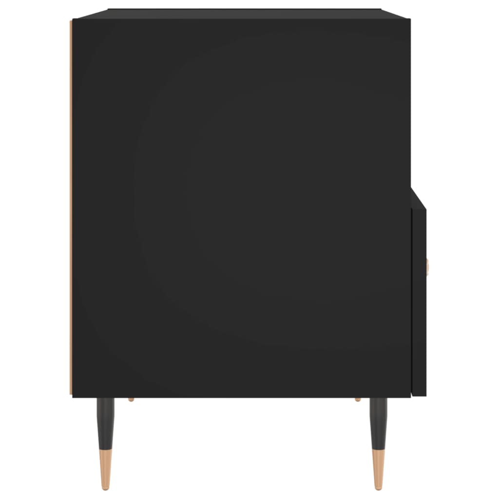 Nachttische 2 Stk. Schwarz 40x35x47,5 cm Holzwerkstoff