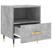 Thumbnail for Nachttisch Betongrau 40x35x47,5 cm Holzwerkstoff