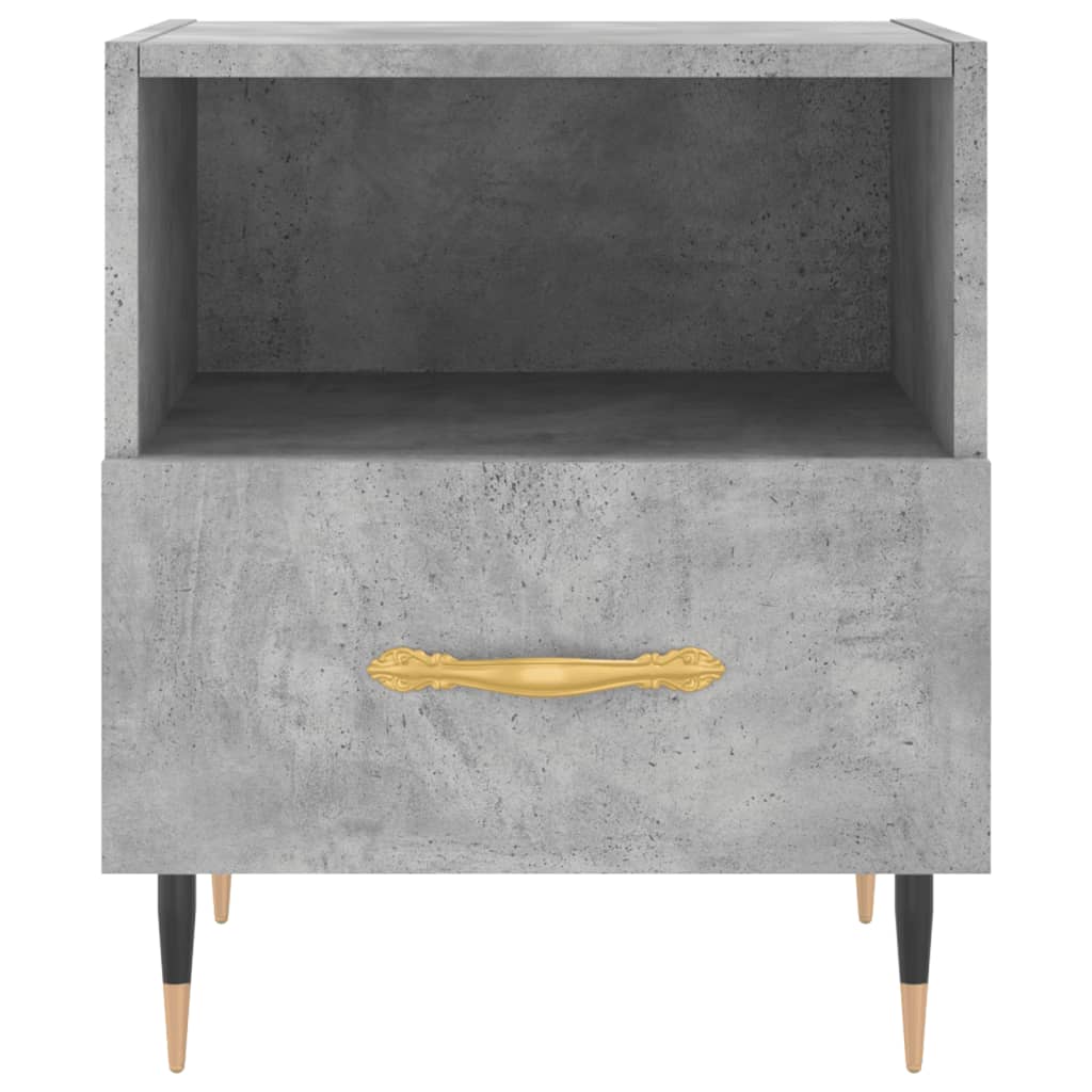 Nachttisch Betongrau 40x35x47,5 cm Holzwerkstoff
