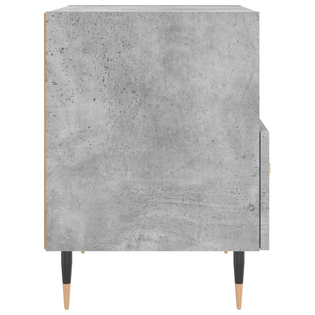 Nachttisch Betongrau 40x35x47,5 cm Holzwerkstoff
