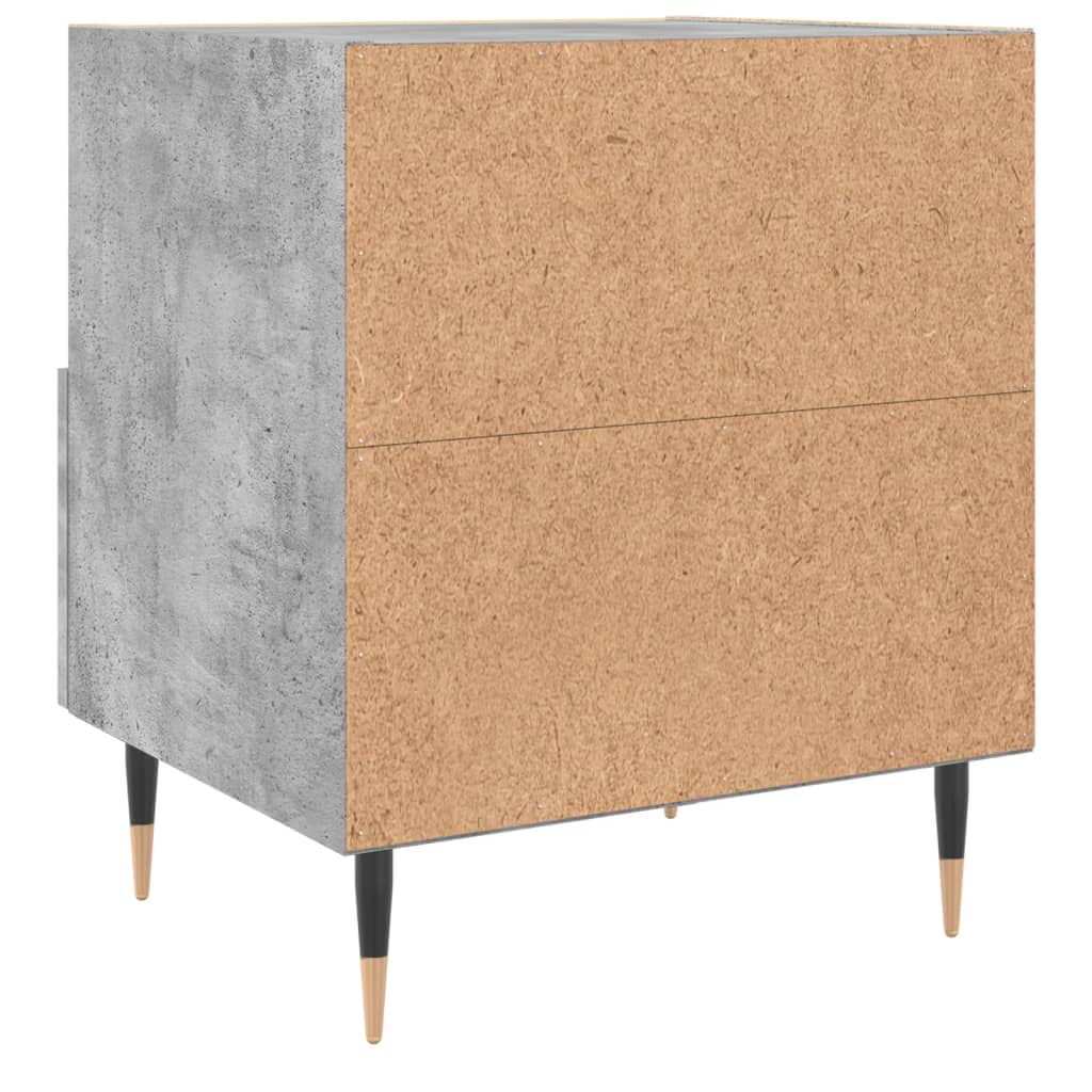 Nachttisch Betongrau 40x35x47,5 cm Holzwerkstoff