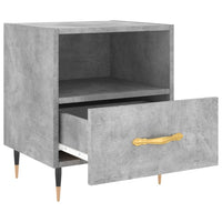 Thumbnail for Nachttische 2 Stk. Betongrau 40x35x47,5 cm Holzwerkstoff