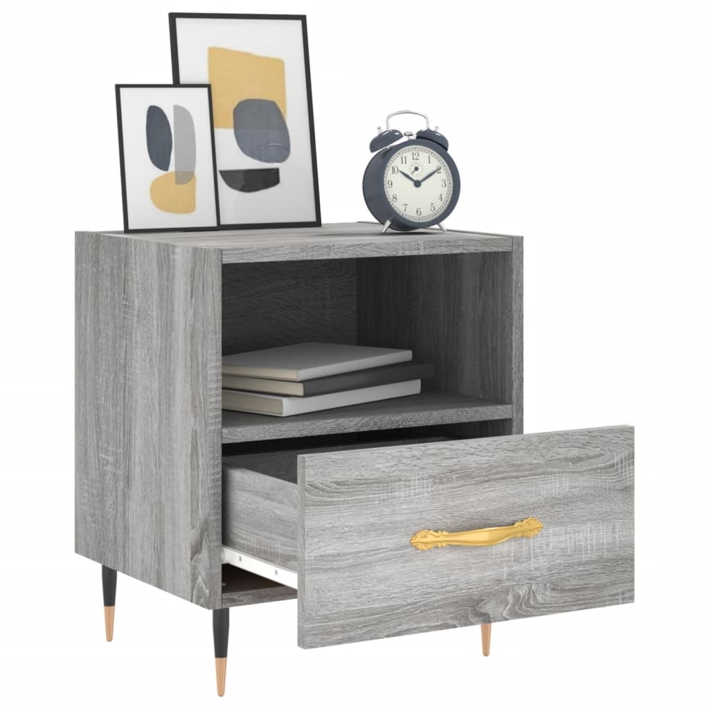 Nachttisch Grau Sonoma 40x35x47,5 cm Holzwerkstoff