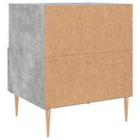 Thumbnail for Nachttische 2 Stk. Betongrau 40x35x47,5 cm Holzwerkstoff
