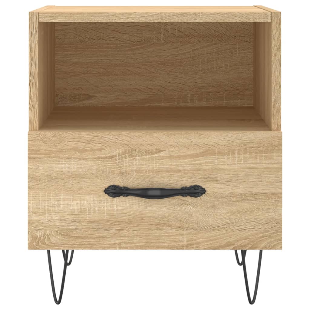 Nachttische 2 Stk. Sonoma-Eiche 40x35x47,5 cm Holzwerkstoff