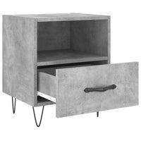 Thumbnail for Nachttisch Betongrau 40x35x47,5 cm Holzwerkstoff