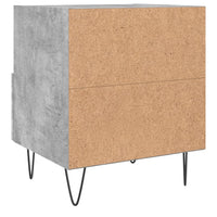 Thumbnail for Nachttisch Betongrau 40x35x47,5 cm Holzwerkstoff