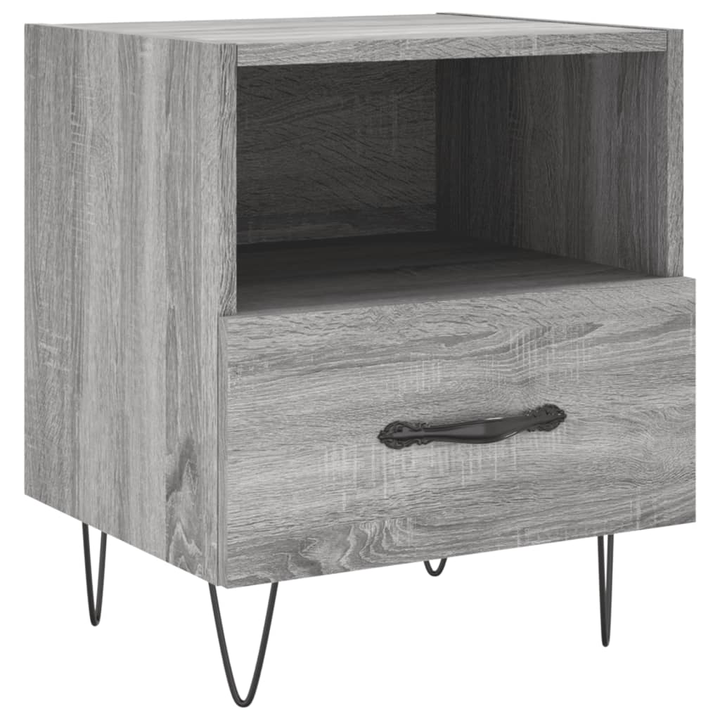 Nachttisch Grau Sonoma 40x35x47,5 cm Holzwerkstoff