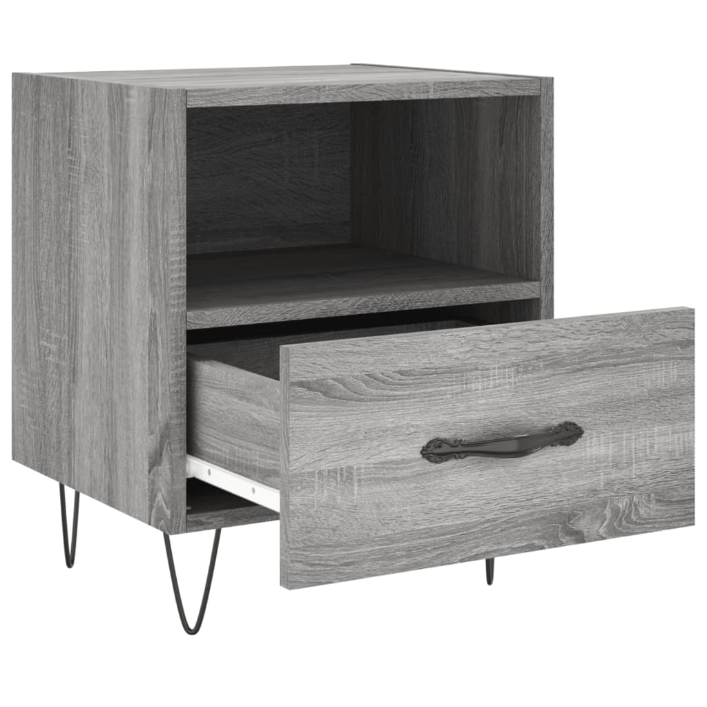 Nachttisch Grau Sonoma 40x35x47,5 cm Holzwerkstoff