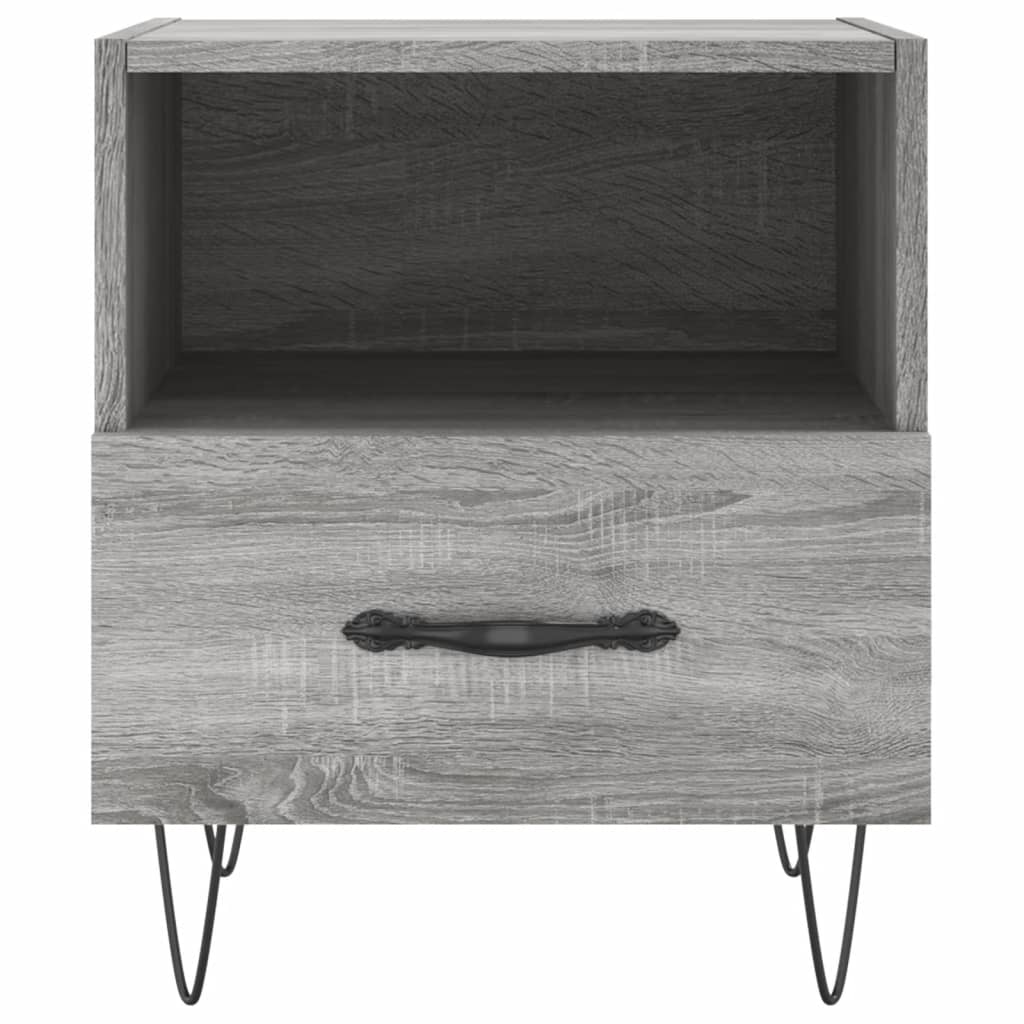 Nachttisch Grau Sonoma 40x35x47,5 cm Holzwerkstoff