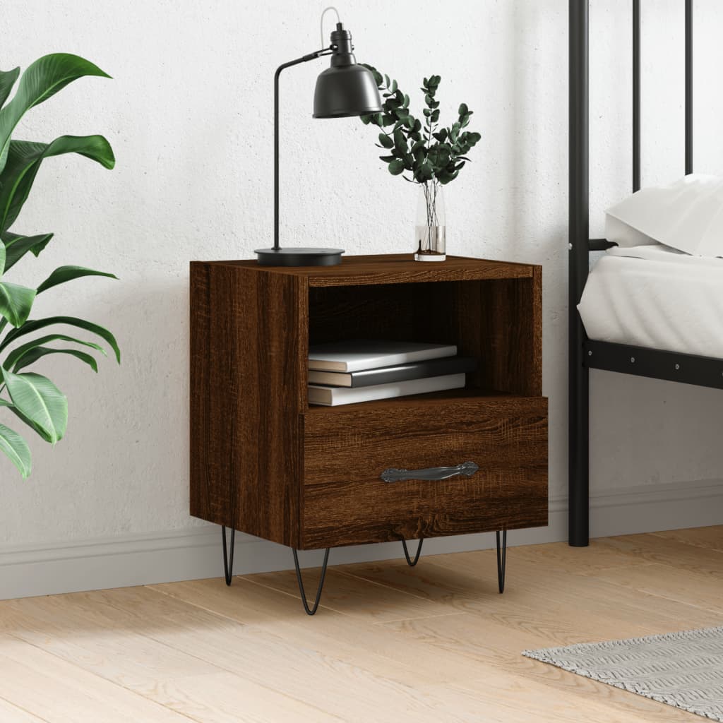 Nachttisch Braune Eiche 40x35x47,5 cm Holzwerkstoff