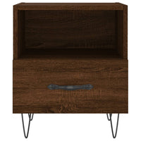 Thumbnail for Nachttische 2Stk. Braun Eichen-Optik 40x35x47,5cm Holzwerkstoff
