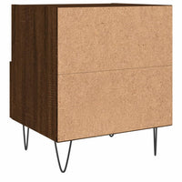 Thumbnail for Nachttische 2Stk. Braun Eichen-Optik 40x35x47,5cm Holzwerkstoff