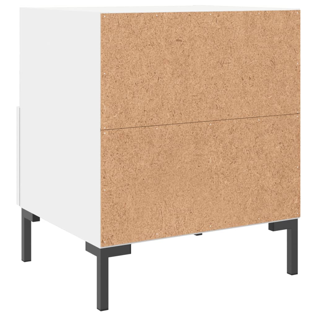 Nachttisch Weiß 40x35x47,5 cm Holzwerkstoff