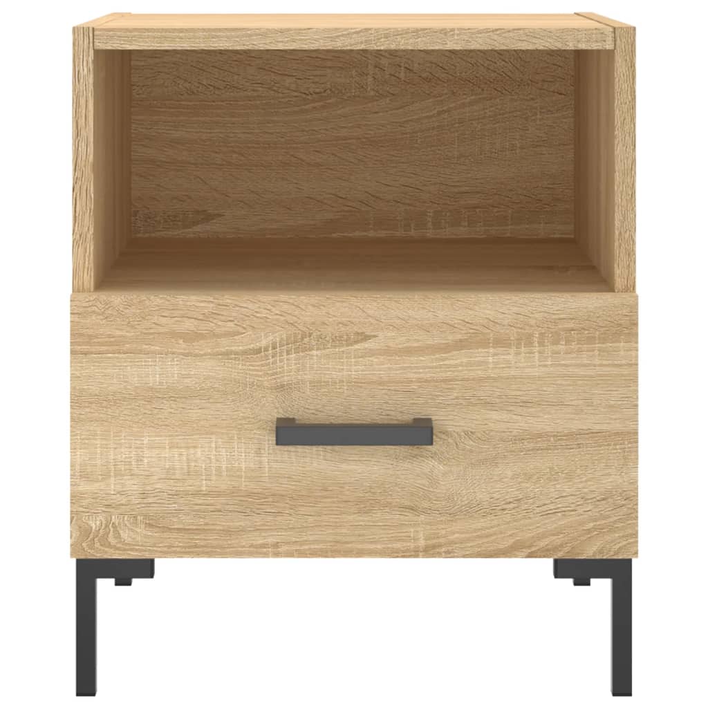 Nachttische 2 Stk. Sonoma-Eiche 40x35x47,5 cm Holzwerkstoff