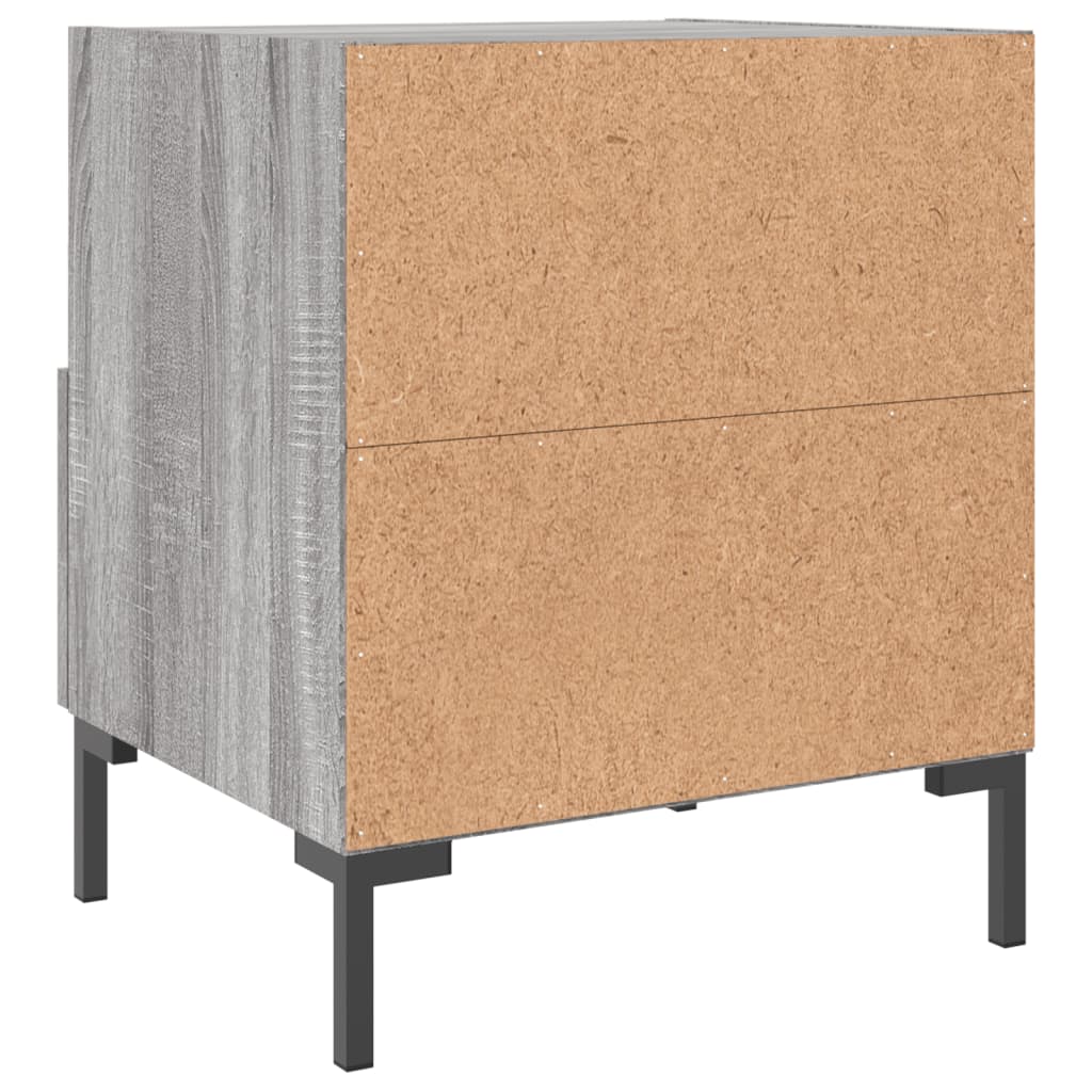 Nachttisch Grau Sonoma 40x35x47,5 cm Holzwerkstoff