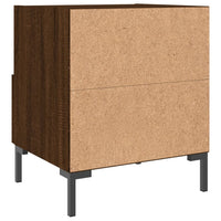 Thumbnail for Nachttische 2Stk. Braun Eichen-Optik 40x35x47,5cm Holzwerkstoff