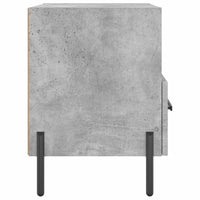 Thumbnail for Nachttisch Betongrau 40x35x47,5 cm Holzwerkstoff