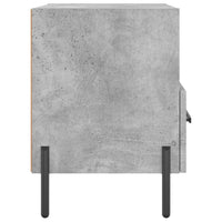 Thumbnail for Nachttische 2 Stk. Betongrau 40x35x47,5 cm Holzwerkstoff