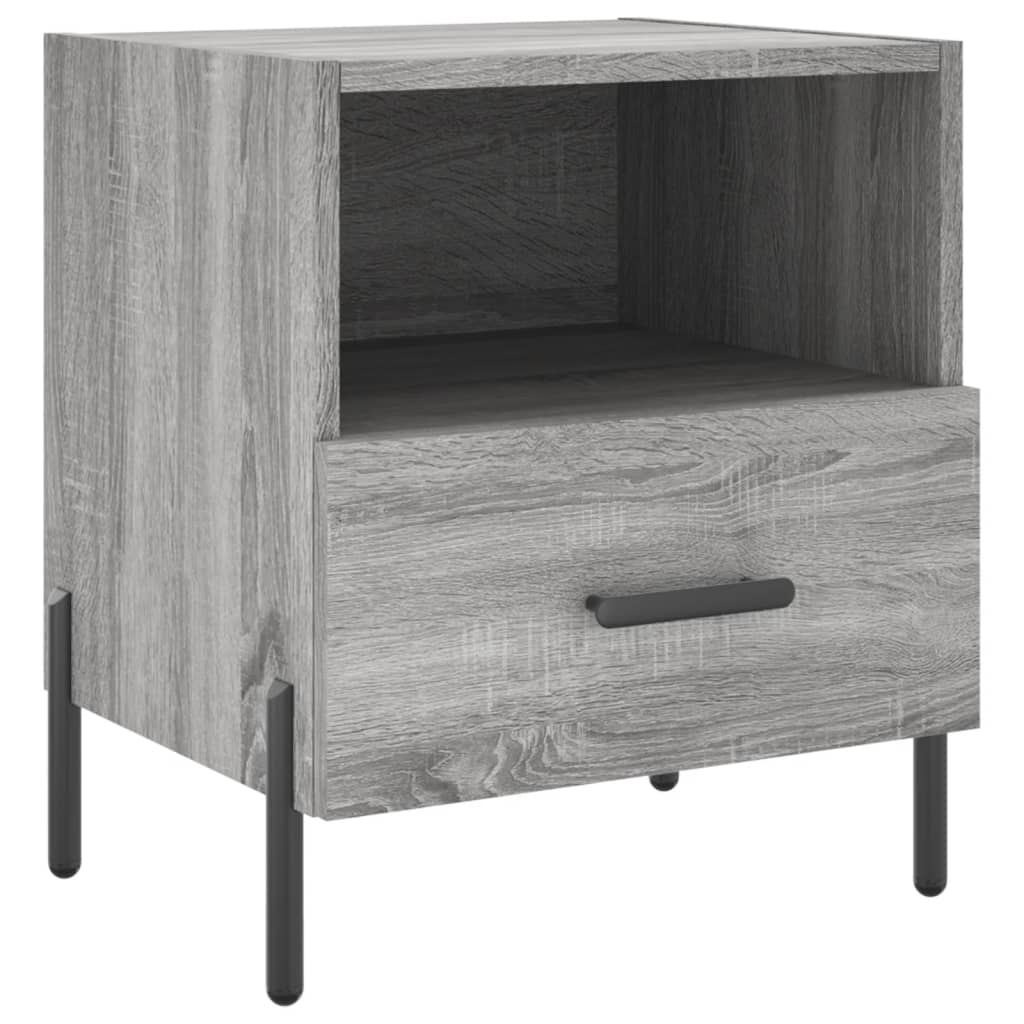 Nachttisch Grau Sonoma 40x35x47,5 cm Holzwerkstoff