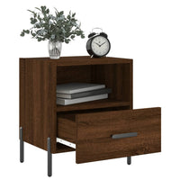 Thumbnail for Nachttische 2Stk. Braun Eichen-Optik 40x35x47,5cm Holzwerkstoff