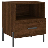 Thumbnail for Nachttische 2Stk. Braun Eichen-Optik 40x35x47,5cm Holzwerkstoff