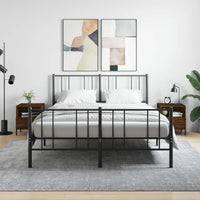 Thumbnail for Nachttische 2Stk. Braun Eichen-Optik 40x35x47,5cm Holzwerkstoff