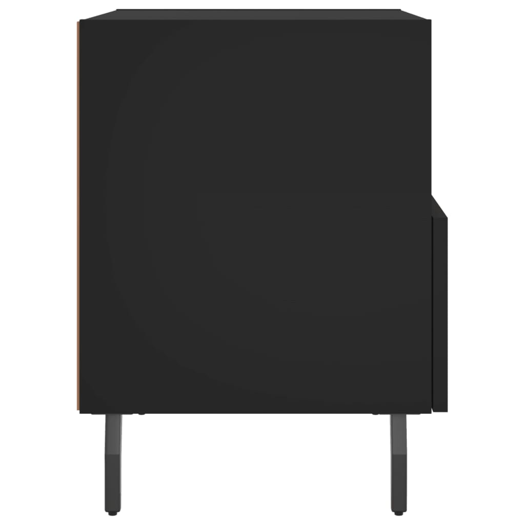 Nachttisch Schwarz 40x35x47,5 cm Holzwerkstoff