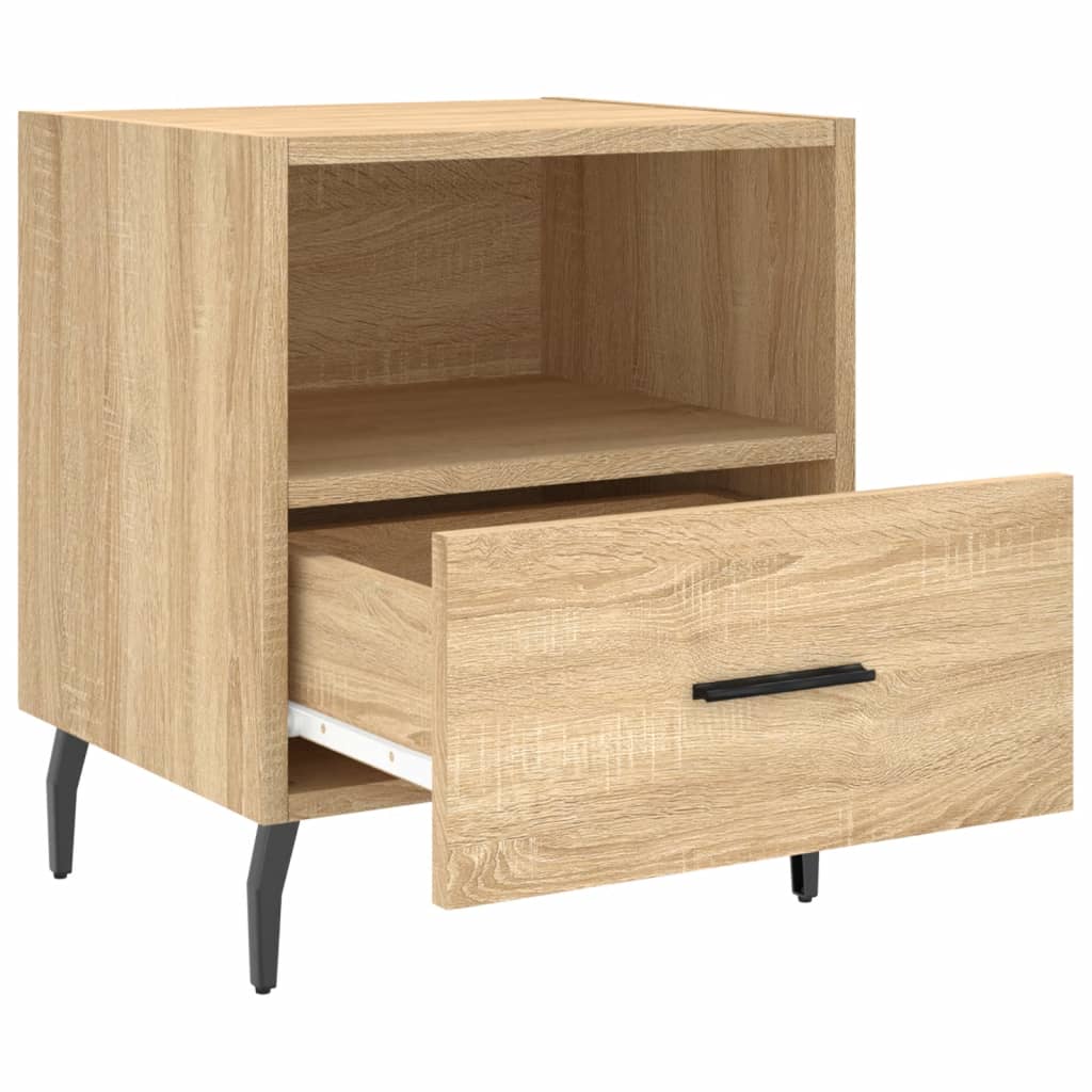 Nachttische 2 Stk. Sonoma-Eiche 40x35x47,5 cm Holzwerkstoff