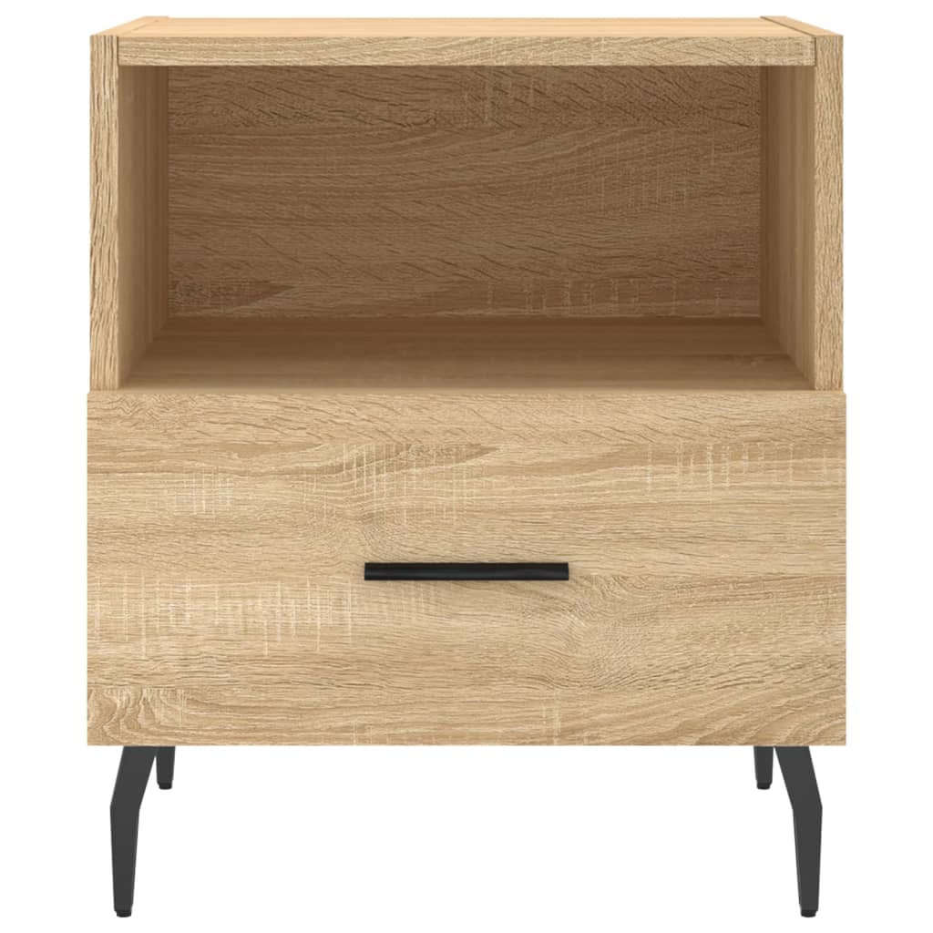 Nachttische 2 Stk. Sonoma-Eiche 40x35x47,5 cm Holzwerkstoff