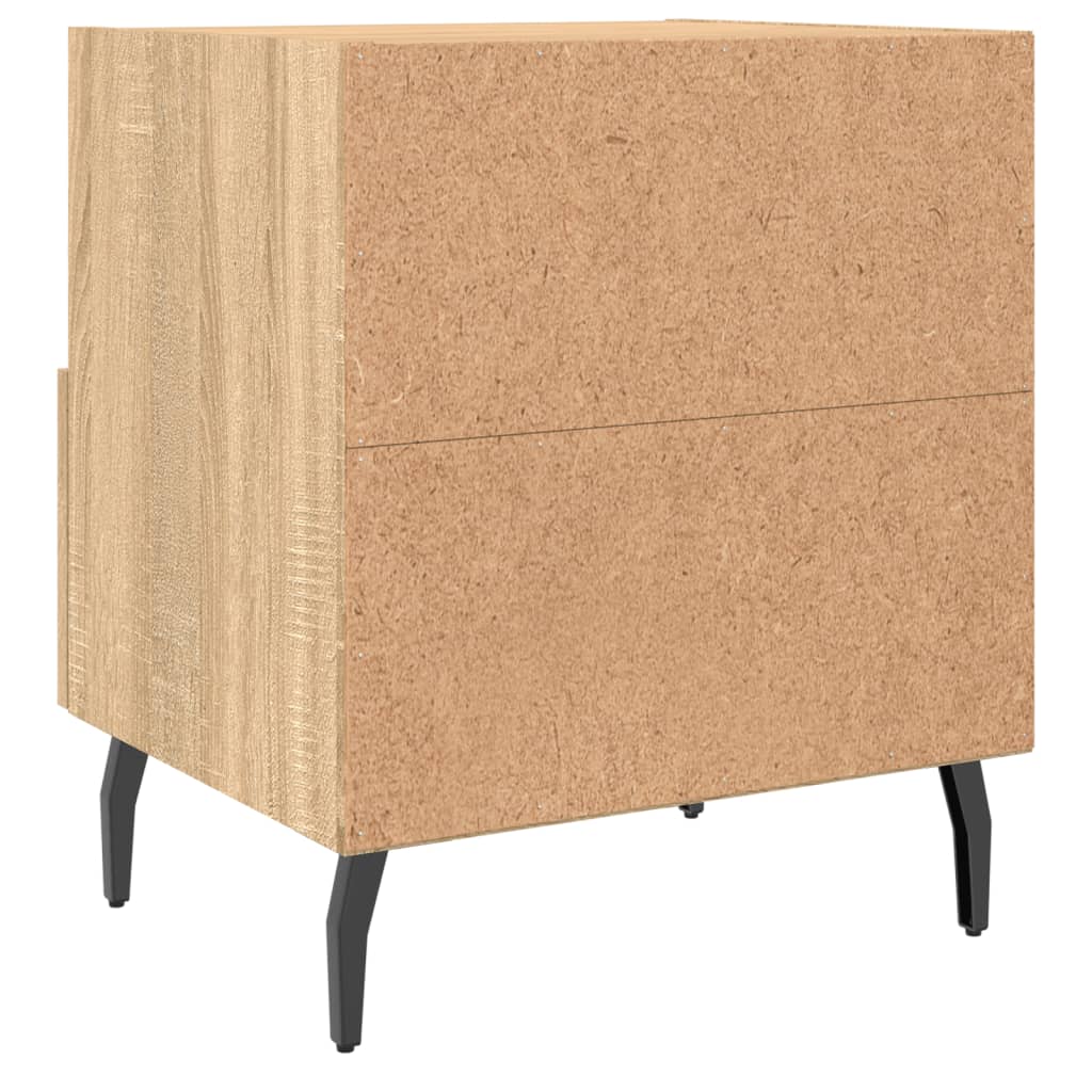 Nachttische 2 Stk. Sonoma-Eiche 40x35x47,5 cm Holzwerkstoff