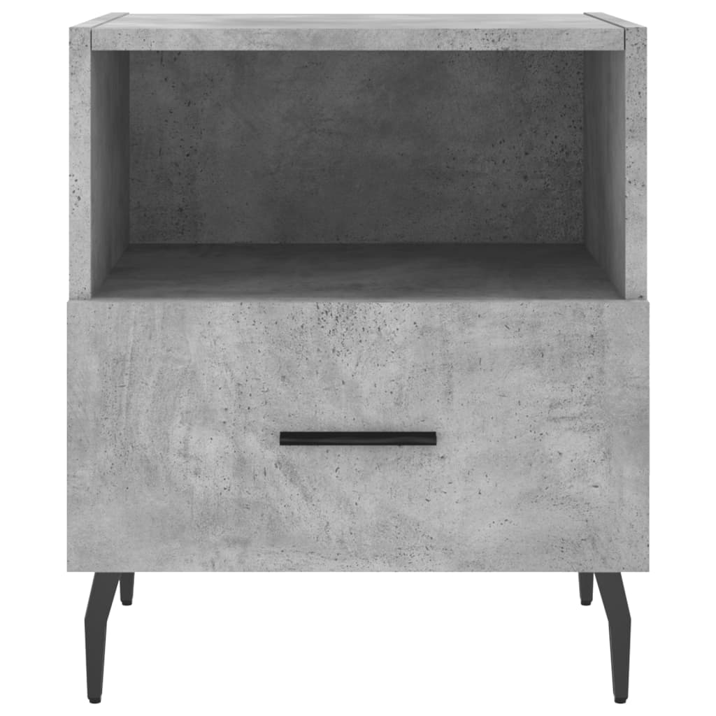 Nachttisch Betongrau 40x35x47,5 cm Holzwerkstoff